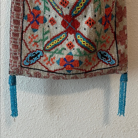 CHRISTIANA Beaded Purse Crossbody Vintage Retro Collectible Bag - Picture 6 of 16